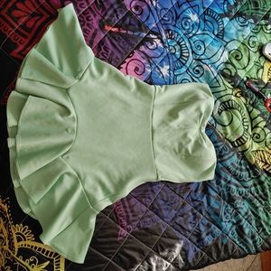 Mint green dress